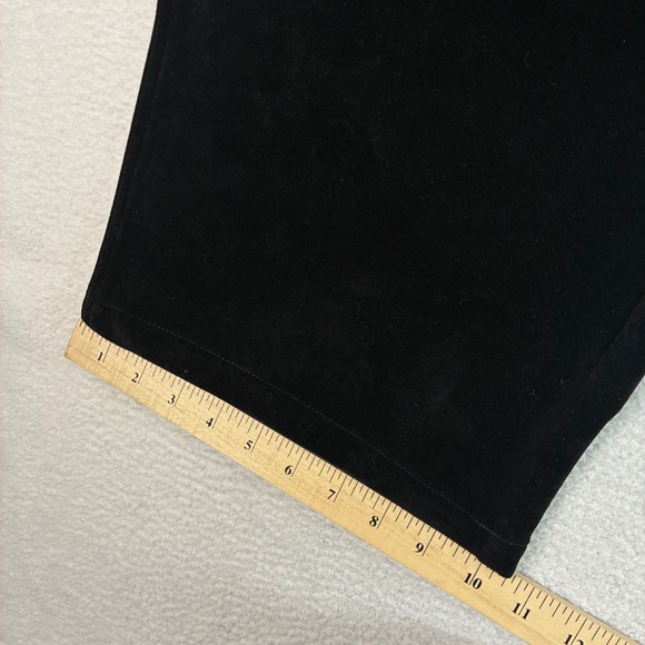 Vintage Koman Baggy Carpenter Pants Mens 40x32 Black Suede Velour Loose Y2K NWT - Picture 8 of 8